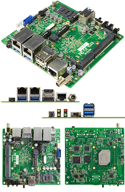 Jetway MT95-90 (Intel Apollo Lake) [3x LAN, NUC, 12V DC-in] (Extended temperature range -40°C to 85°C)